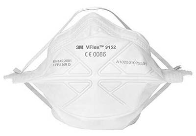 3M Maske N95 Ventilsiz Virüs Maskesi 09152 - 1