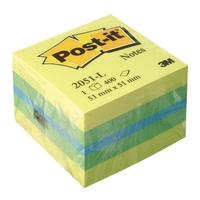 2051L Yapışkanlı Not Kağıdı 51 x 51 mm 400 Yaprak - Karışık Renkler - 3M Post-it