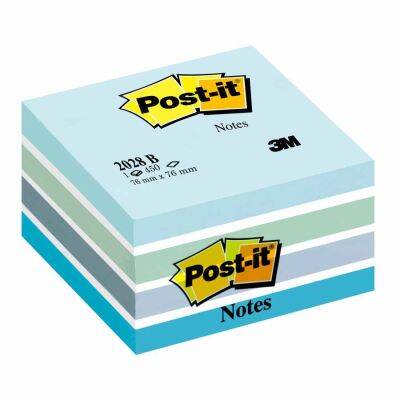 3M Post-it Mavi Tonlarında Küp Not Kağıdı 450yp 76x76mm - 1