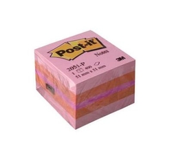 3M Post-it Mini Küp Pembe Tonları 400yp 52x52mm - 3M Post-it