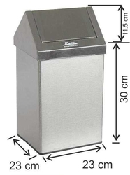 Arı Metal 2 No Çatı Kapak Paslanmaz Çöp Kovası 16lt - ARI METAL