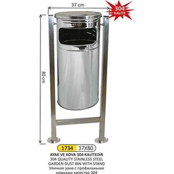 Arı Metal 304 Kalite Çöp Kovası 37x80 1734 - ARI METAL