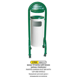 Arı Metal Bahçe Çöp Kovası Boyalı 1703 - ARI METAL