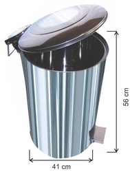 Arı Metal Endüstriyel Pedallı Çöp Kovası 50lt - ARI METAL