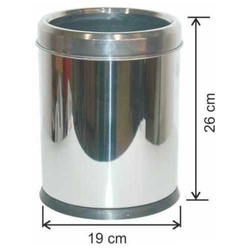 Arı Metal Ofis Tipi İç Kovalı Çemberli Paslanmaz Çöp Kovası 5lt - ARI METAL