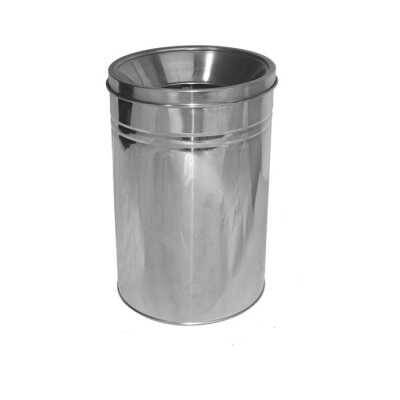 Arı Metal Paslanmaz Kapalı Tip Çöp Kovası 23lt 1205 K40 - 1