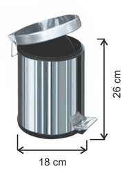 Arı Metal Paslanmaz Pedallı Çöp Kovası 3lt - ARI METAL