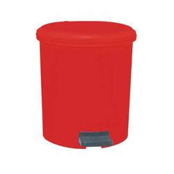 Arı Metal Pedallı Yuvarlak Plastik Çöp Kovası 40lt - ARI METAL