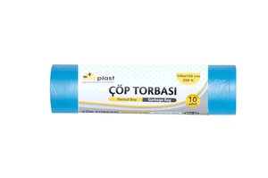 Atiplast Çöp Torbası Endüstriyel Hantal 100x150 Mavi 600gr 10lu - 1