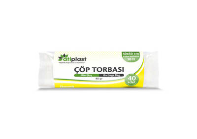 Atiplast Çöp Torbası Mini Şeffaf 80gr 40X50 40li - 1