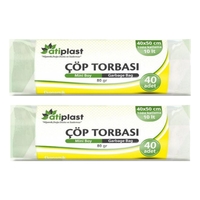 Atiplast Çöp Torbası Mini Şeffaf 80gr 45x50 - Atiplast