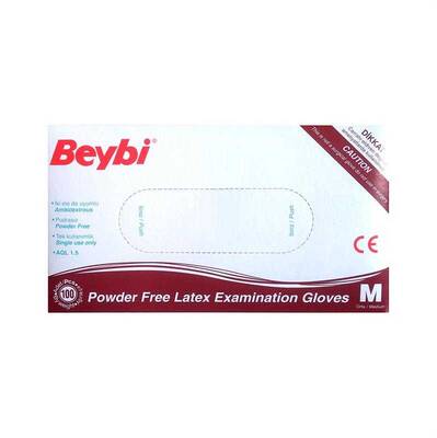 Beybi Latex Muayene Eldiveni Pudrasız M 100lü - 1