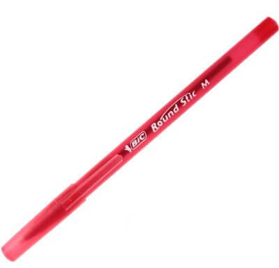 Bic Round Stick Tükenmez Kalem Kırmızı - 1