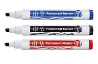 Bion Permanent Marker Kesik Uç Koli Kalemi Siyah 9177 - Mas 