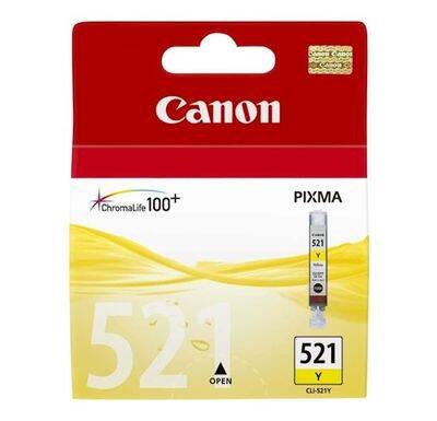 Canon CLi-521Y Mürekkep Kartuş Sarı 9ml - 1