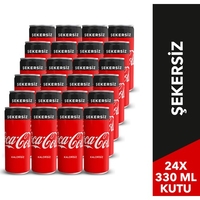 Coca-Cola Şekersiz 330 ml, 24'lü Paket - Coca Cola