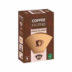 Coffee Kahve Makinesı Filtresi 1x4 80li - COFFEE FILTERS