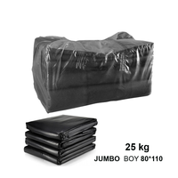 Dökme Çöp Poşeti Jumbo Siyah 80x110 25 Kg - 