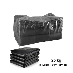 Dökme Çöp Poşeti Jumbo Siyah 80x110 25 Kg - 1