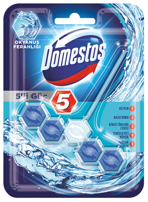 Domestos Tuvalet Blok 5li Güç Duopack Okyanus - 1