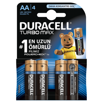 Duracell Pil Turbo Max AA 4lü - 1