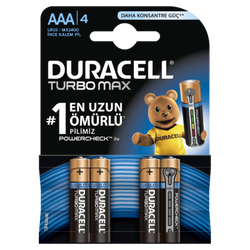 Duracell Pil Turbo Max AAA 4lü - Duracell