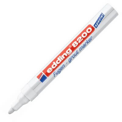 Edding Fayans Derzi Kalemi Beyaz 8200 - 1