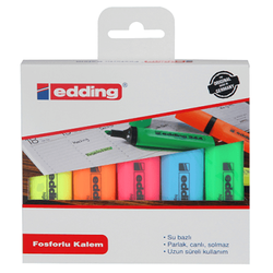 Edding Fosforlu Kalem 5 Adet - Edding