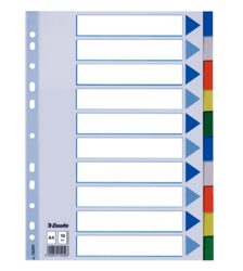 Esselte A4 Seperatör 10 Renk - ESSELTE
