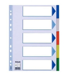 Esselte A4 Seperatör 5 Renk - ESSELTE