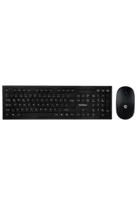 Everest KM-6121 Siyah Kablosuz Q Slim Klavye + Mouse Set - 1