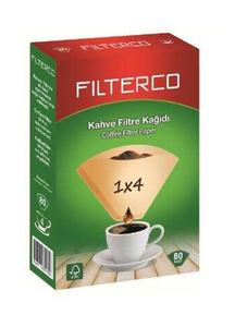 Filterco Kahve Makinesi Filtresi 1x4 80li - 1
