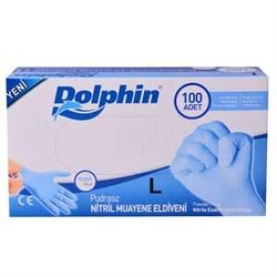Has-pet Nitril Muayene Eldiveni Pudrasız M - Dolphin