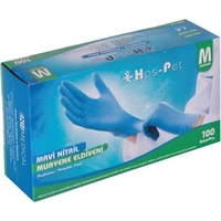 Has-Pet Pudrasız Muayene Eldiveni Mavi Nitril M 100Lü - Has-pet
