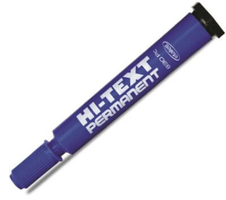 Hi-Text Kesik Uçlu Koli Kalemi Mavi 830PC - NOKİ