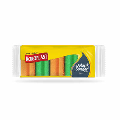 Koroplast Bulaşık Süngeri Oluklu 5li - 1