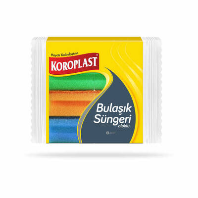 Koroplast Bulaşık Süngeri Oluklu 8li - 1