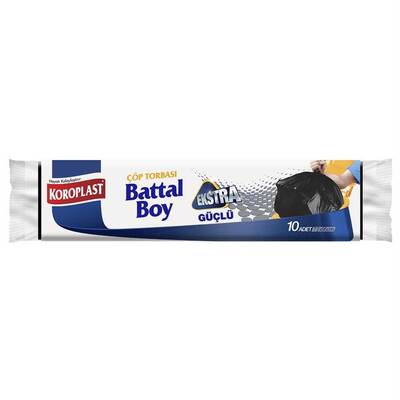Koroplast Çöp Poşeti Extra Dayanıklı Battal Boy 72x95 Siyah - 1