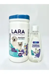Lara&Clean Protect Pet Islak Mendil Lara Care Hipoalerjenik Pet Bakım Şampuanı 200 ML - 1