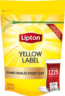 Lipton Yellow Label Jumbo Demlik Poşet Çay 35x20 gr - 1