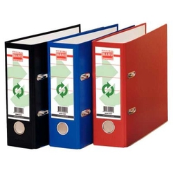 Manu Plastik Telgraf Klasör Geniş Kırmızı - MANU