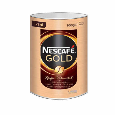 Nescafe Gold Teneke Kutu Yoğun Aroma 900 gr - 1