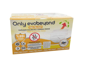 Only Evobeyond Beyaz Maske 3 katlı 50'li - 1