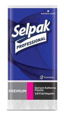 Selpak Professional Garson Katlama Peçete 40x40 Beyaz 50li 20li - 1