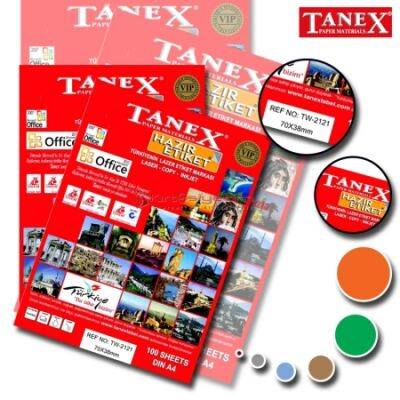 Tanex Laser Etiket 192,5mmx39mm TW-2121 - 1