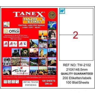 Tanex Laser Etiket 210mmx148,5mm TW-2102 - 1