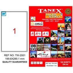Tanex Laser Kargo Etiketi 199,6mmx289,1mm TW-2001 - 1