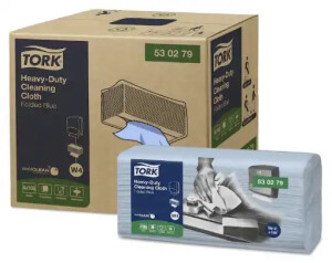 Tork Nonwoven Temizlik Bezi Ağır Kirler Z Katlı Mavi 105*4 530279 - 