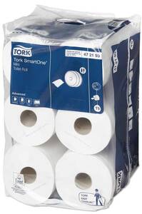 Tork SmartOne İçten Çekmeli Mini Tuvalet Kağıdı 112 m 12′li 472193 - 1