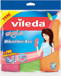 Vileda Mikrofiber Colors 3'lü Temizlik Bezi - 1